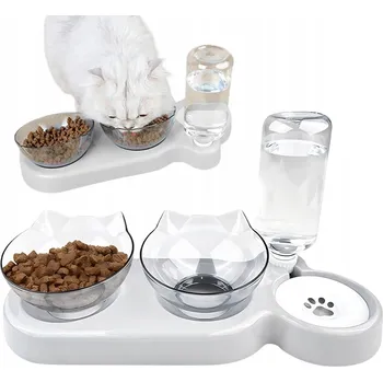 Miska pro psa Sada dvou misek na krmení Bedee, plastové, 500 ml