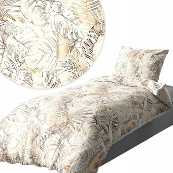 Povlečení POVLEČENÍ SADA POVLEČENÍ 140X200 CM POVLEČENÍ SOUPRAVA ČESKÝ VZOR LISTY 099