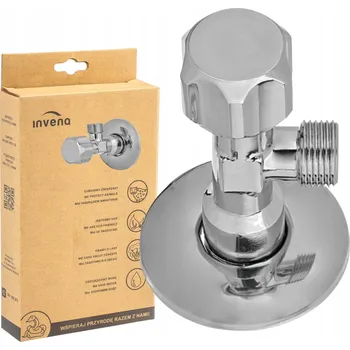 Instalatérský materiál Rohový ventil Invena 1/2'' ZKMMM-1/2x3/8-UNI