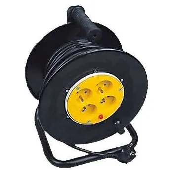 Napájecí kabel Prodlužovací Kabel bubnový HADEX 25 m 4 ks černý