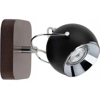 Nástěnné svítidlo Nástěnné svítidlo BRITOP Ball 1xGU10 LED 5W Dřevo Buk Ořech s černým akcentem