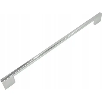 Nábytková úchytka stříbrná chrom 256 mm kovová úchytka na skříňku zásuvky