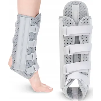 Ortéza hlezenního kloubu a chodidla 4FIZJO šedá univerzální se zpevněním