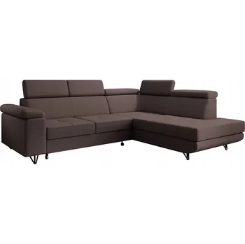 Sedací souprava Rohová Sedací Souprava Kondela látka hnědá