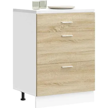 Kuchyňská skříňka vidaXL Kuchyňská spodní skříňka "Lyon" dub sonoma, konstrukční dřevo