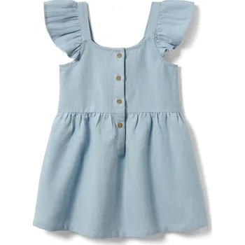 Dívčí šaty 680876 - Tchibo - Dětské tkané šaty - pro dívky - vel. 110/116 - barva: modrá