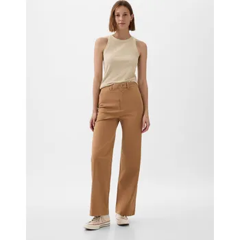 Dámské kalhoty Dámské Kalhoty Khaki Wide GAP 873266-02 Velikost: 6 Tričko zdarma při nákupu nad 3000,-!