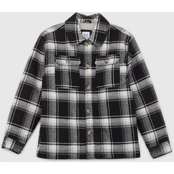 Pánská noční košile GAP Chlapecká Dětská flanelová košilová bunda 487079-00 Velikost: S Tričko zdarma při nákupu nad 3000,-!