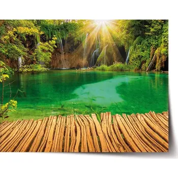 Plakát Sablio Plakát Jezírko s vodopádem - 60x40 cm