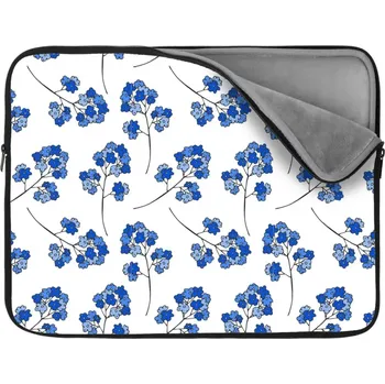 pouzdro na notebook Sablio Obal na notebook Modré kvítí - 13"