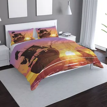 Povlečení Sablio Povlečení Pirátská loď při západu slunce - 140x220 / 90x70