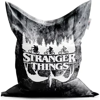 Sedací pytel Sablio Sedací vak Classic Stranger Things White - 150x100 cm