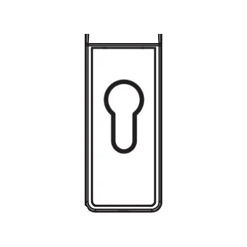 Vložka do dveří Krytka cylindrické vložky AssaAbloy GLOBAL 92 mm