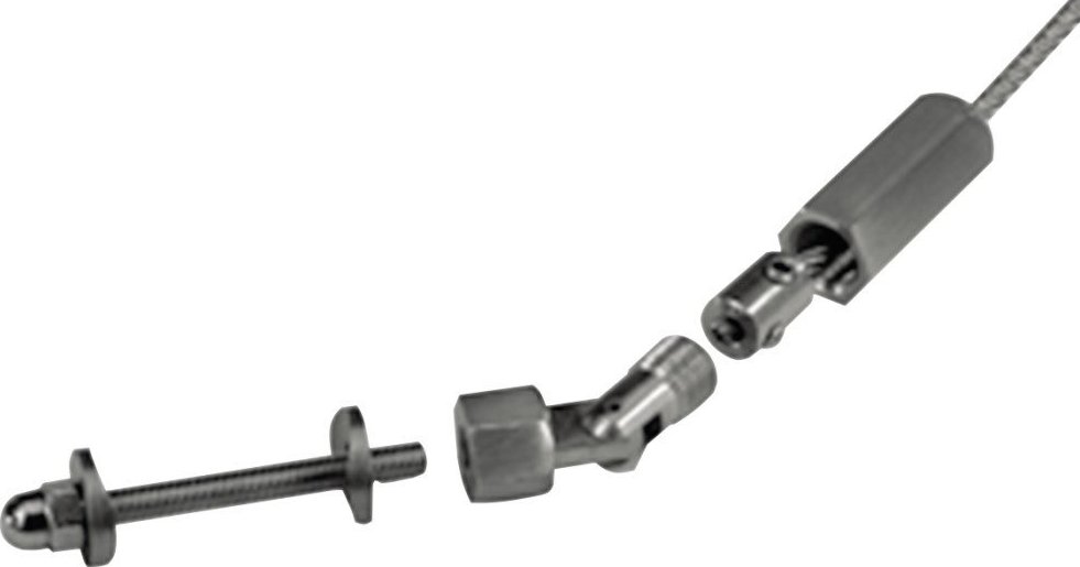 Lankový napínák na trubku - set pro lanko 6mm