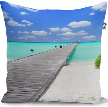 Polštář Sablio Polštář Molo na pláži - 40x40 cm