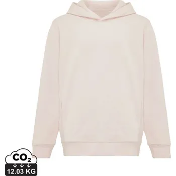 Pánská mikina Dětská mikina s bočními kapsami IQONIQ Yengo z rec. bavlny - Cloud Pink / 1112