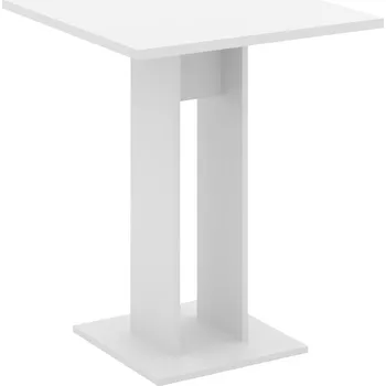 Jídelní stůl Kuchyňský stůl Kondela čtvercový bílý 67,5 x 67,5 x 78 cm