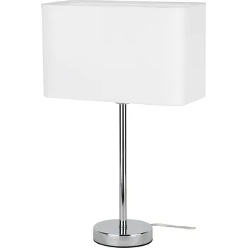 Lampička Stolní lampa SPOT, 1xE27, max. 25W, chrom a bílé stínidlo, 1 ks