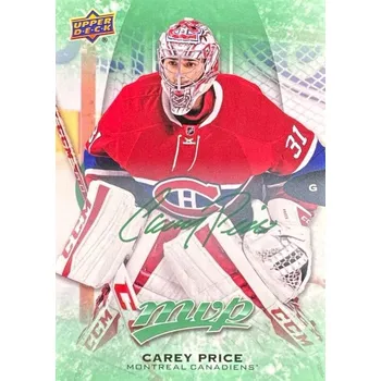 Karetní hra paralel karta CAREY PRICE 16-17 MVP Green číslo 204