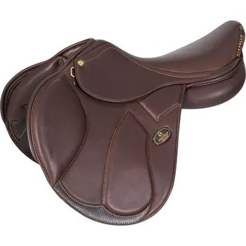 Jezdecké sedlo Skokové sedlo Acavallo Guttoso s volnými polštáři, 18", černá