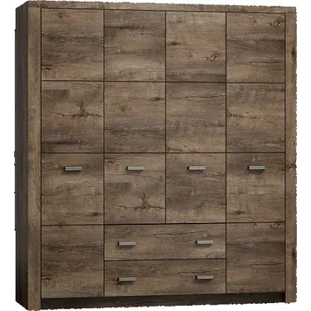 Šatní skříň Skříň Kondela Infinity 18, 178 x 214 x 58 cm, jasan