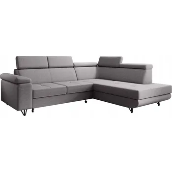 Sedací souprava Rohová Sedací Souprava Kondela látka šedá