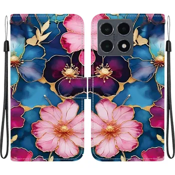 Pouzdro na tablet VSECHNONAMOBIL 125762 ART Peněženkový obal pro Xiaomi 15T COLORFUL BLOSSOM