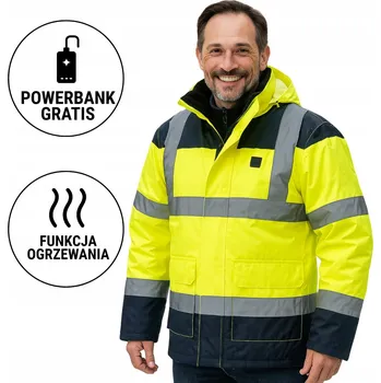 pracovní bunda VYHŘÍVANÁ ZATEPLENÁ BUNDA PRACOVNÍ ZIMNÍ BUNDA VEL. XXL