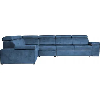 Sedací souprava Rohová Sedací Souprava Kondela látka modrá