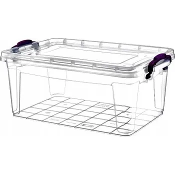 Úložný box ERKOC Plastový Krabička 5 L Průhledný 31×20,5×13,2 CM Odolný