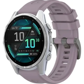 VSECHNONAMOBIL 87342 SILICONE Vyměnitelný řemínek pro Garmin Fenix 8 43mm fialový