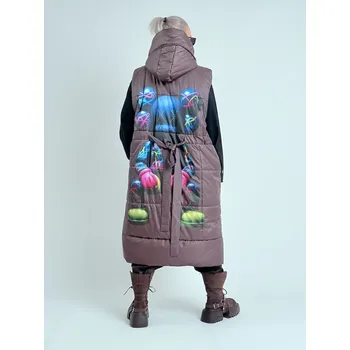 Dámská vesta Miss City Official Cappuccino prošívaná vesta MISCH Capuccino, UNI M-XXL