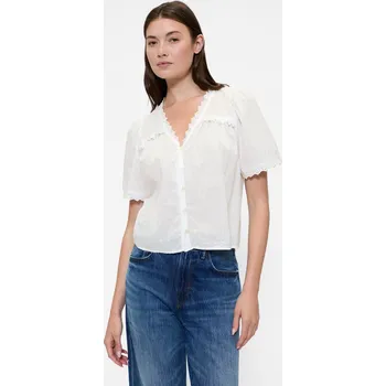 Dámská halenka GAP Dámské Halenka s krajkou GAP Bílá XS (2944166)