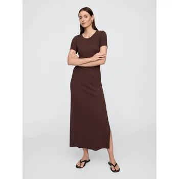 Dámské šaty GAP Dámské Maxi žebrované šaty 798958-01 Velikost: L Tričko zdarma při nákupu nad 3000,-!