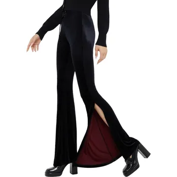 Dámské kalhoty kalhoty dámské KILLSTAR - Crimson Flame Flares - Black/Red - XXL