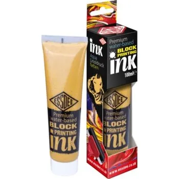 Speciální výtvarná barva Essdee Barva na linoryt 100 ml - Zlatá, metalická