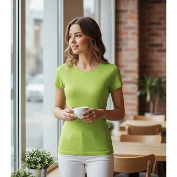 pracovní tričko MALFINI Triko GLANCE LADY 180g, různé barvy Velikost L limetkové