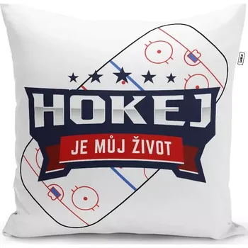 Polštář Sablio Polštář Hokej je můj život: 40x40 cm