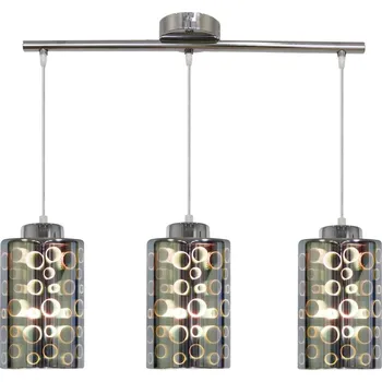 Závěsné designové světlo nad jídelní stůl NOCTURNO - 3xE27, 40W, chromované