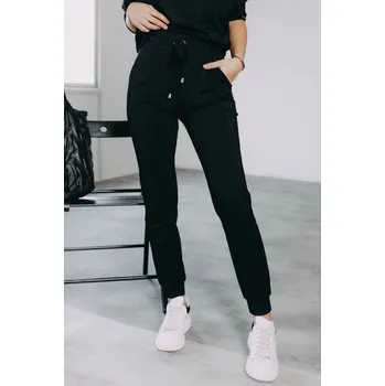 Pánské kalhoty Kalhoty Amani Black, M, prodloužené