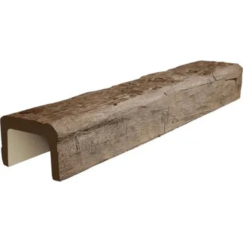 umělá květina Umělý trám PU dutý tmavý 20x13x300 cm