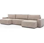 Rohová sedací souprava Flabio U II s rozkládací funkcí typu DL a úložným prostorem na lůžkoviny - Meble Bogart lincoln 61 386x90 cm