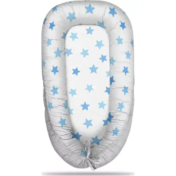 Hnízdečko pro miminko Sablio Hnízdečko pro miminko Modré hvězdy na bílé