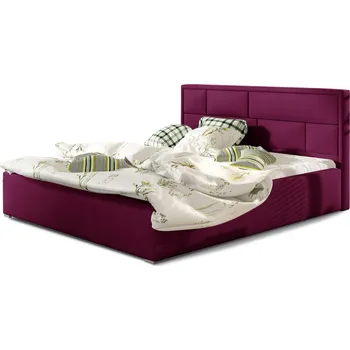 Postel Postel 140 Latina (kovový rošt, plynový zvedák, úložný prostor) - ELTAP matt velvet 68 160x93 cm