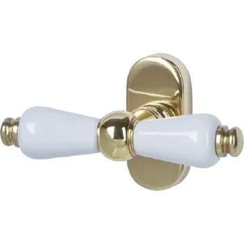 Okenní klika Okenní klika Südmetall Poseidon, oliva Nerez vzhled/keramika bílá