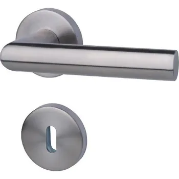 Dveřní kování Südmetall Erika-R, nerez, 4. objektová třída klika / klika, Cylindrická vložka, Moderní design