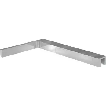 Sprchové dveře Stabilizační úhel pro sprchové zástěny, chrom / černá / bílá Chrom leštěný, Zeď/sklo levá