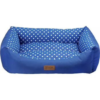 Pelíšek pro psa HPF Pelech TARTE S modrý/modrý puntík