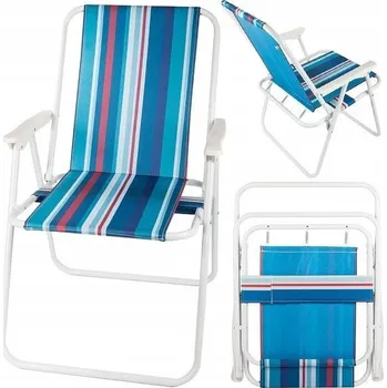 Zahradní židle Verk Group kovová modrá