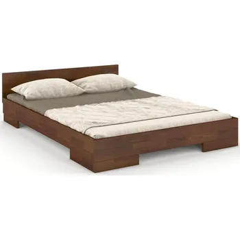 Postel Postel z borovicového dřeva do ložnice Spectrum 180 long - Skandica Ořech 185.5x51 cm